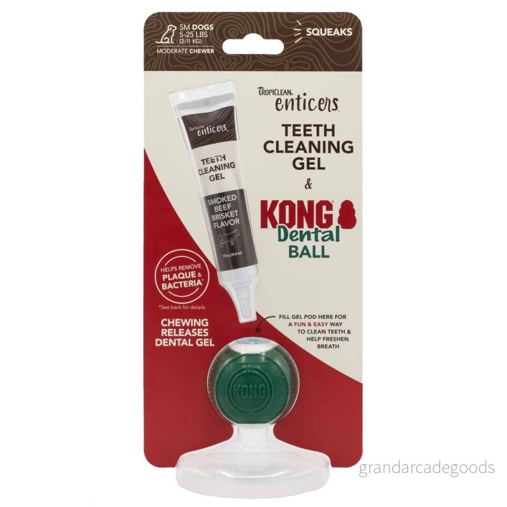 Kong/Tropiclean Denta Ball S För Hund 2 11 kg 645095005877