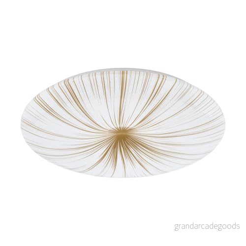 EGLO Nieves Taklampa – 3710 lm – Ø510 Vit/Guld 9008606239658 EGLO Nieves Taklampa – 3710 lm – Ø510 Vit/Guld 9008606239658
