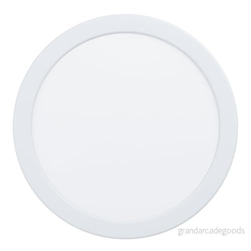 Eglo LED infälld spotlight Fueva 5, Ø 21,6 cm, spot av stål och en ljusyta plast, spotlight, lågt installationsdjup 26 mm, varmvit 9002759991340