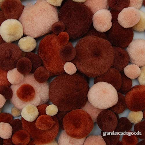 Vaessen kreativa blandade pompoms En storlek Brun 8716052159482