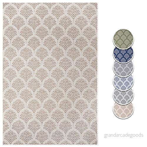 Hanse Home Platt tyg inomhus och utomhatta gånger, färger: kräm/beige, storlek: 160 x 230 cm 4260691783842