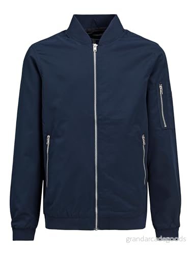 Jack & Jones Junior Jjerush Bomber Jr Jacka - Marinblå 5714918435261