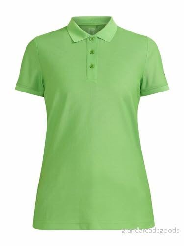 Craft CORE Unify Polo Shirt Dampolotröja S Green funktionell återvunnen polyester Mycket bra fukttransport Quick Dry Polotröja damer kortärmad träningströja 7318573906968