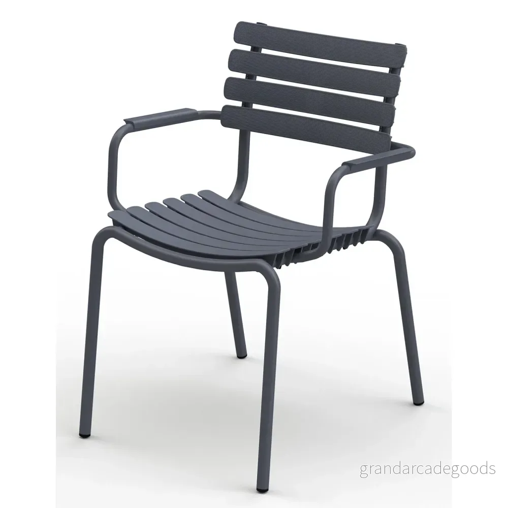 HOUE Reclips Dining Chair Trädgårdsstol Grey L58 x W61 H81 cm 5714098014126