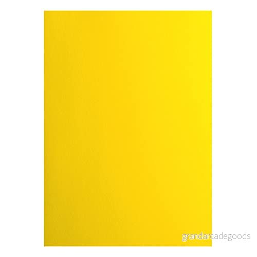 Vaessen Creative 2927 005 Florens cardstock papper, gul, 216 gram/m², DIN A4, 10 stycken, slät, för scrapbooking, korttillverkning, stansning och andra papperslådor 8716052221356