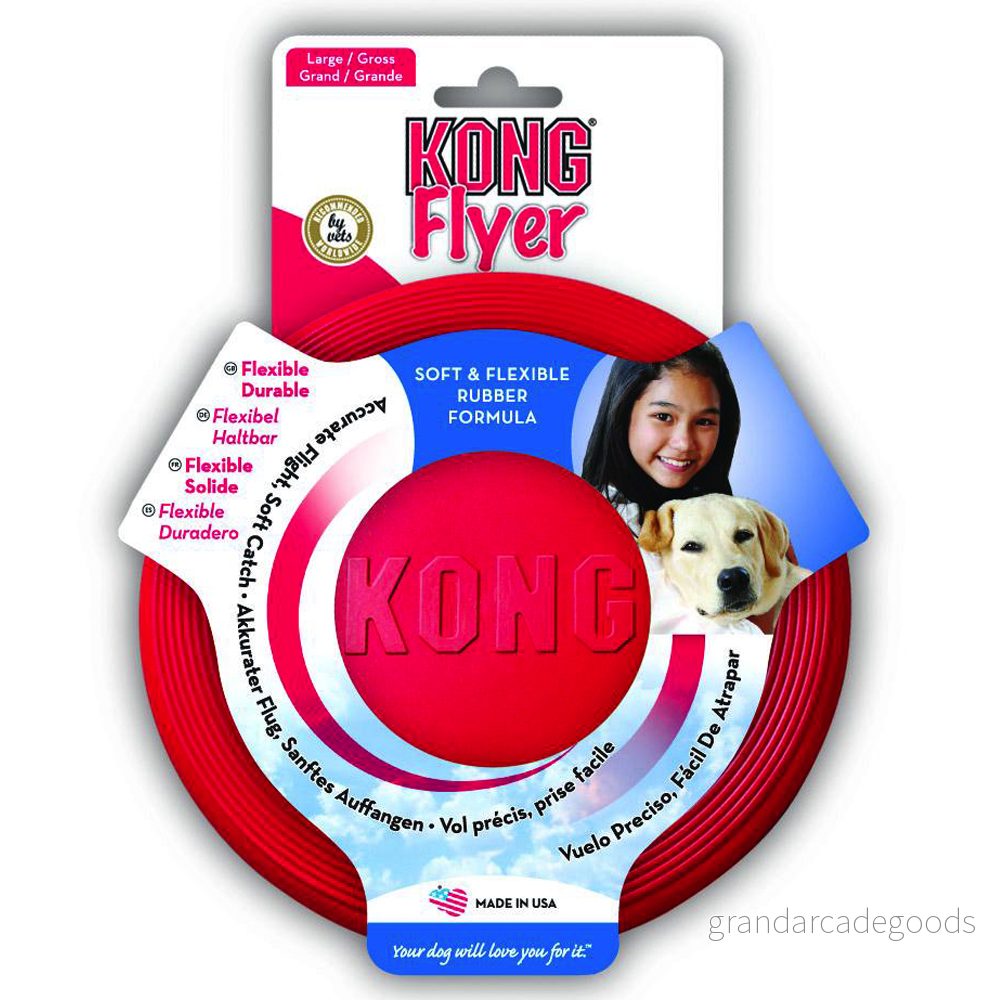 Kong Flyer Frisbee Röd L 35585129082