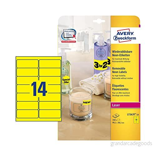 Avery etiketter 5014702175657
