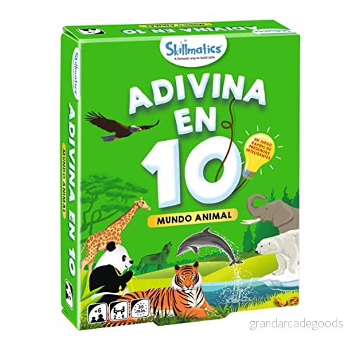 Ludilo - Adivina i 10! Djurvärld, Kortspel, Bordsspel för Barn 6 År Eller Äldre, Frågespel Vuxna, Gåvor, 30 Min 8904279501638