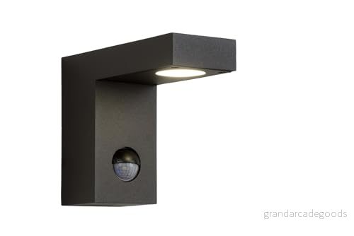 Lucide LED utomhusvägglampa Texas med rörelsevakt 5411212281005