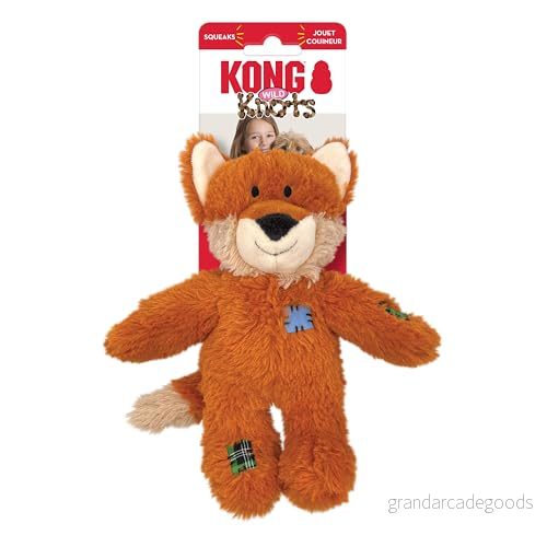 KONG Wild Knots Fox Squeak Toy S/M 35585509389