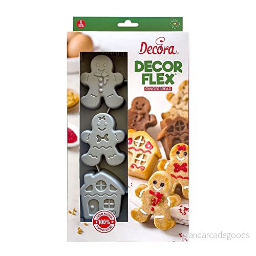 Dekorera 9260403 SILIKON 6 KAVITA GINGERBREAD TRYCK 8024622073794