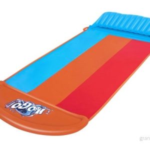 Bestway H2OGO Tsunami stänkramp rutschkana, 4,9 m uppblåsbar vattenrutschkana för trädgård, glida och rutschkana barn med inbyggda sprinklers 6941607308998 Bestway H2OGO Tsunami stänkramp rutschkana, 4,9 m uppblåsbar vattenrutschkana för trädgård, glida och rutschkana barn med inbyggda sprinklers 6941607308998