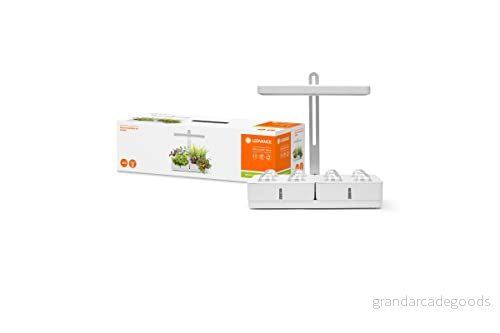LEDVANCE Armatur: för alla ytor, Indoor Garden KIT 450 WT / 20 W, 220...240 V, strålningsvinkel: 110, neutral vit, 3550 K, material: plast/rostfritt stål, IP20, förpackning med 1 st. 4058075576131