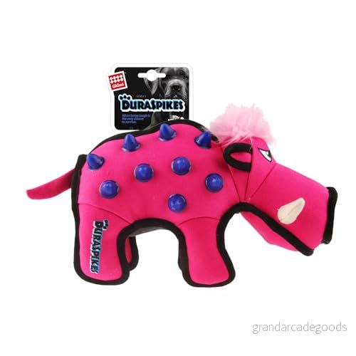 GiGwi Wild Boar Extra Durable Duraspikes plyschleksak för medelstora och stora hundar 846295064996