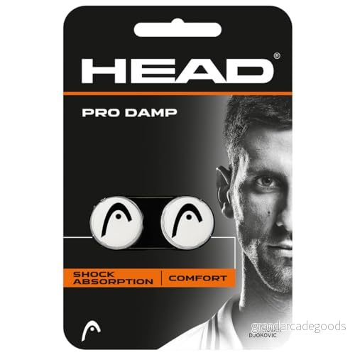 HEAD Unisex Vuxen rackettillbehör Pro Damp 2 pack tennis spjäll vit, en storlek 726424262335