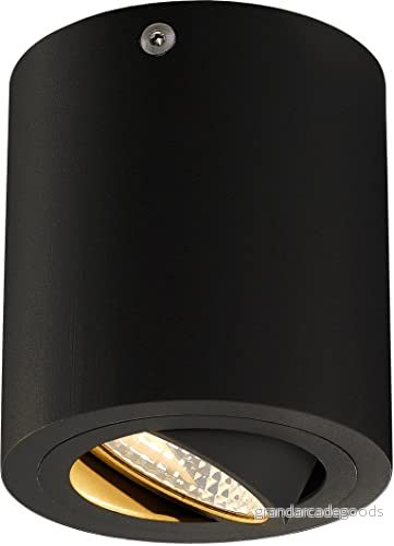 SLV Ytmonterad taklampa TRILEDO rund CL/spotlight, strålkastare, takplats, taklampa, ytmonterat ljus, intern belysning/3 000 K 8,1 W 670 lm svart 36 grader 4024163160261