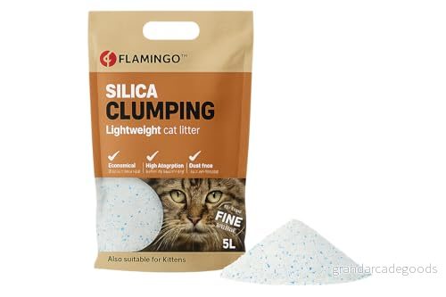 Flamingo Silica Fine Clumping Regular Cat Sand 5 L 5400585030990