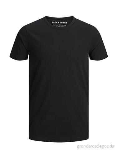 Jack & Jones Basic O-Neck Tee S/S Noos T-shirt för män - Svart 5711296401727