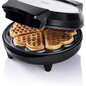 Bestron våffeljärn för klassiska hjärtvåfflor, med bakampel och non stick beläggning, 700 watt, färg: svart 8712184056729 Bestron våffeljärn för klassiska hjärtvåfflor, med bakampel och non stick beläggning, 700 watt, färg: svart 8712184056729