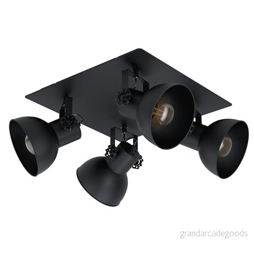 Eglo Takspotlight Barnstaple, Svart, 4 lampor 9002759434342