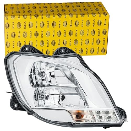 HELLA 1LD 010 116-601 Halogen/FF-Huvudstrålkastare - för t.ex. DAF CF FA 370 ECE vänstertrafik Höger, rätt 4082300556933