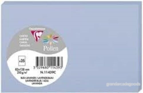Clairefontaine 11440C förpackning (med 25 kort pollen, 82 x 128 mm) 210 g, knospengrön 3329680114409