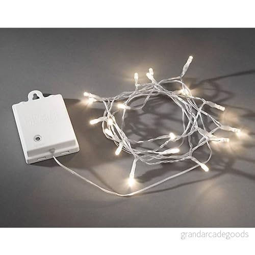 Konstsmide 3722 103 mikro ljuskedja utomhus batteridriven antal glödlampor 20 LED varmvit 7318307221039