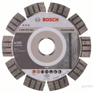 Bosch Diamantkapskiva Best for Concrete 125 x 22,23 2,2 12 mm 3165140581585 Bosch Diamantkapskiva Best for Concrete 125 x 22,23 2,2 12 mm 3165140581585