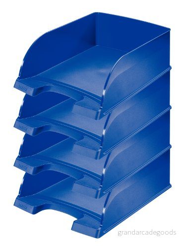 Leitz Plus brevlåda, jumbo, 4 stycken, blå, 52330035 4002432512201