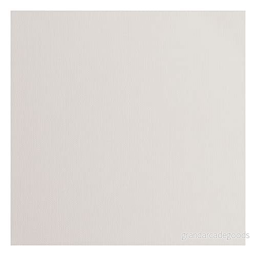 Vaessen Creative Florence Cardstock papper, grå, 216 gram/m², kvadrat, 30,5 x cm, 20 stycken, textur, för scrapbooking, korttillverkning, stansning och andra pappershantverk 8716052200825