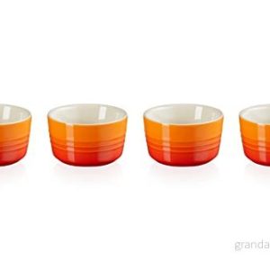 Le Creuset Ramekins Orange Red ø 8 cm / 100 ml 4 Pieces 843251168347 Le Creuset Ramekins Orange Red ø 8 cm / 100 ml 4 Pieces 843251168347
