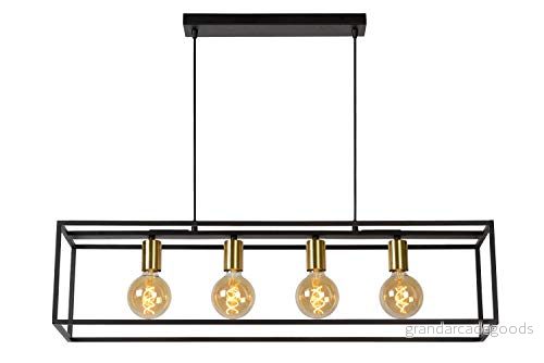 Lucide Ruben pendellampa med ram, fyra lampor 5411212000163
