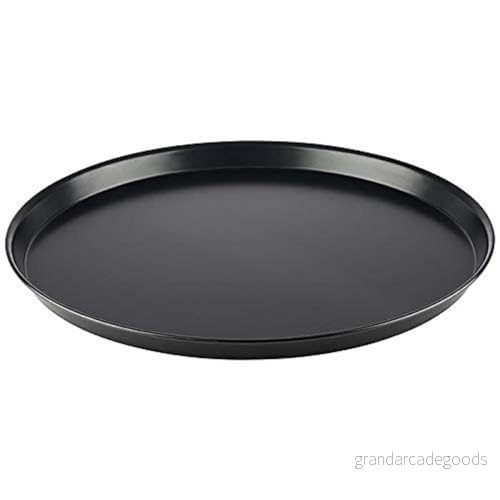 APS Pizzaform rund Ø 50/48,4 x 2,5 cm pizzabricka av blå plåt, obelagd, lång livslängd, för professionell pizzabakning 4004133735132