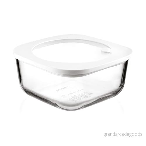 Guzzini Kitchen Active Design, STORE&MORE GLASS, Lufttät glasbehållare för kyl/frys/mikrovågsugn (L) Transparent, 19,5 x h9,3 cm 1900 cc 11330211 8008392354161