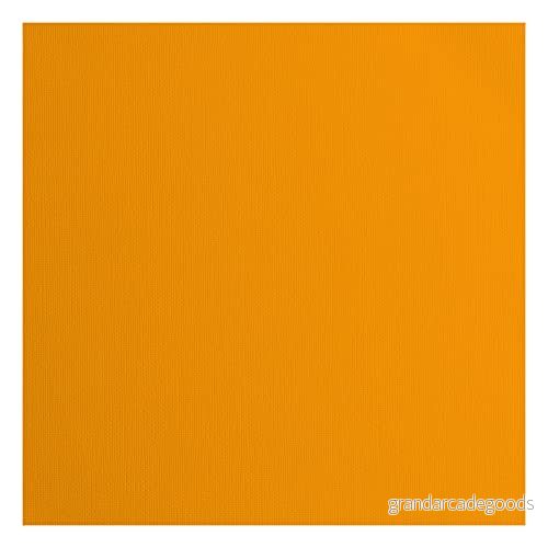 Vaessen Creative Florence Cardstock papper, orange, 216 gram/m², kvadratisk, 30,5 x cm, 20 stycken, textur, för scrapbooking, korttillverkning, stansning och andra pappershantverk 8716052200108