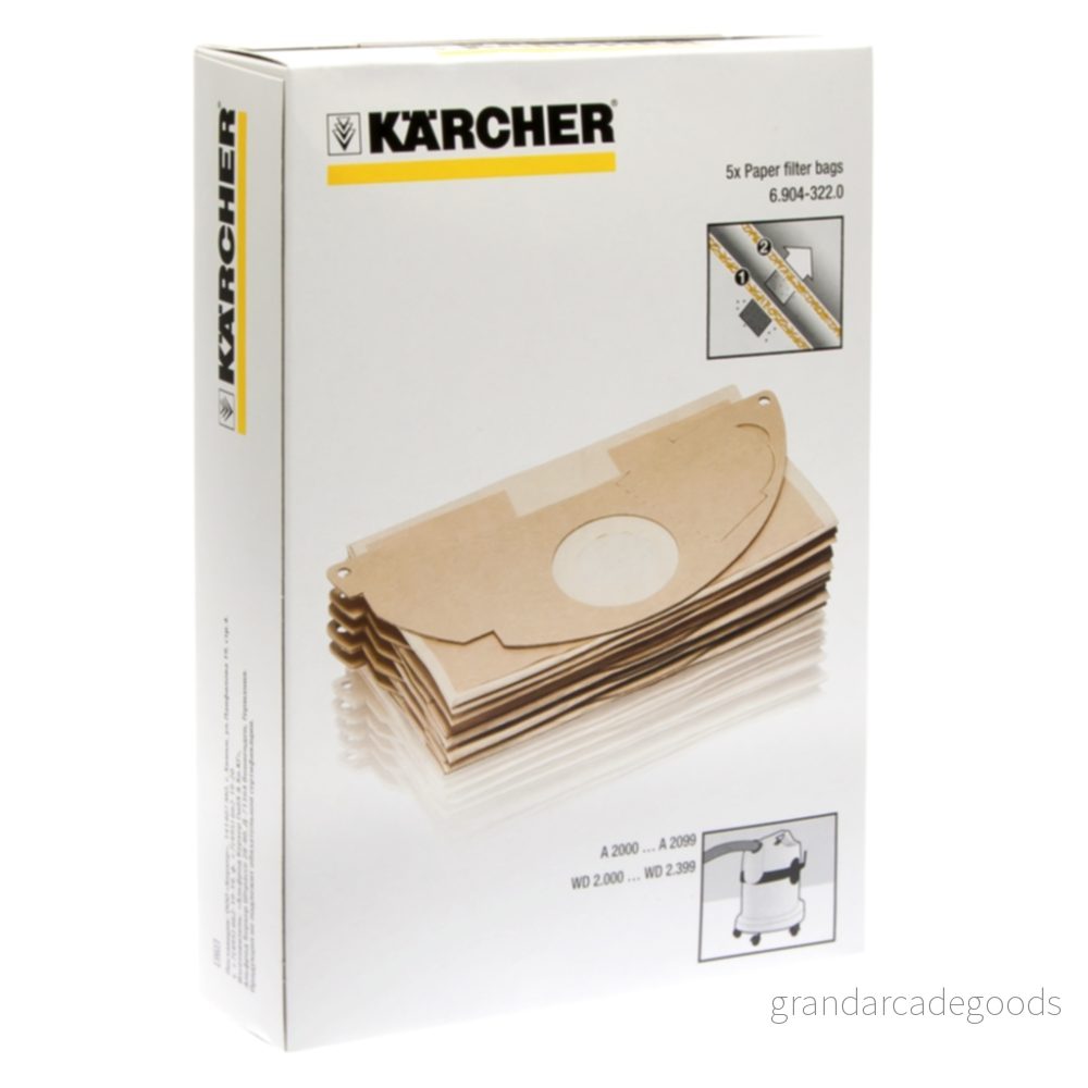 Filterclean 000773-K Dammsugarpåsar För Dammsugare K10 - 4-pack 4039784059290