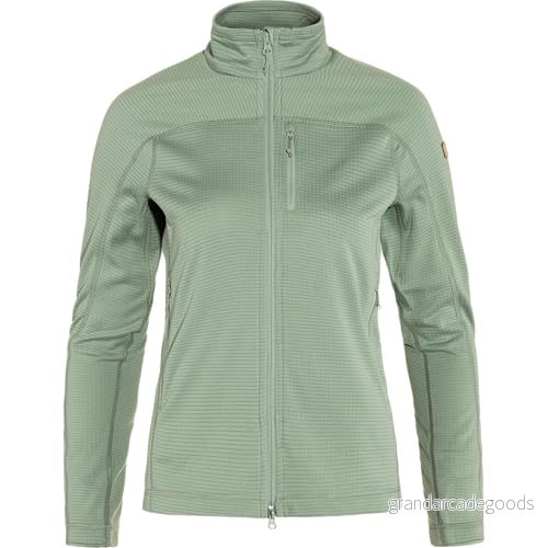 Fjällräven Abisko LITE Fleecejacka Dam - Mistig grön - Medium 7323450856113