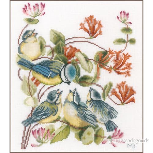 Lanarte Korsstygnsset mesar, korsstygnspaket med räknemönster, bomull, flerfärgad, 24 x 29 0,3 cm 5413480693009