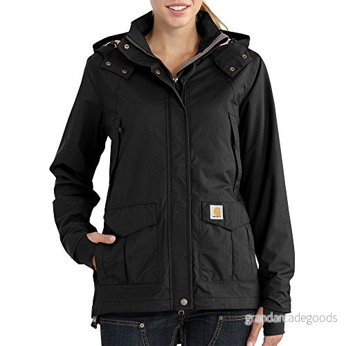 Carhartt Dam Storm Defender Shoreline jacka (vanliga & plusstorlekar) ytterkläder, Svart, S 889192434516