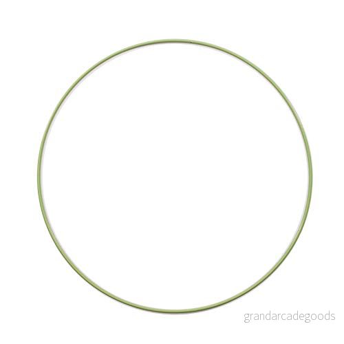 Vaessen Kreativt metallhantverk, grön, Ø 25 cm eller 9,8 tum diameter, 3 mm tjock, drömfångarring, kransring för makramé vägghängning, virkning, boho dekor, bröllopsdekorationer, 25, 11020 001 8716052232185