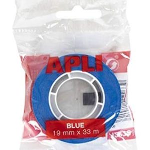 APLI 12273 Blå tejp 19 mm x 33 m 8410782122739