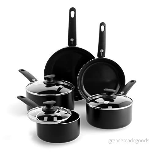 GreenPan set, non-stick toxinfria keramiska såskastruller - induktion, ugn och diskmaskinsäkra 5 st 4895156644019
