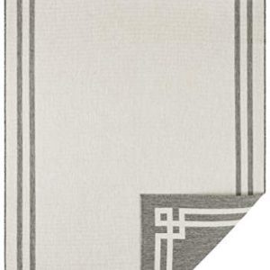 Bougari platt tyg toalettmatta för inomhus och utomhusbruk Manito 80×150 cm Grå kräm 4260648238340 Bougari platt tyg toalettmatta för inomhus och utomhusbruk Manito 80×150 cm Grå kräm 4260648238340