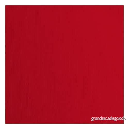 Vaessen Creative Florence Cardstock papper, röd, 216 gram/m², kvadratisk, 30,5 x cm, 20 stycken, textur, för scrapbooking, korttillverkning, stansning och andra pappershantverk 8716052200306