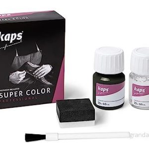 Kaps Dye Super Color + Preparera (25 ml vardera), Professionell läderfärg För Naturläder, Konstläder och Tyg, näring Reparation av Läderskor i Olika Färger (147 Grå lava) 5908226956291 Kaps Dye Super Color + Preparera (25 ml vardera), Professionell läderfärg För Naturläder, Konstläder och Tyg, näring Reparation av Läderskor i Olika Färger (147 Grå lava) 5908226956291