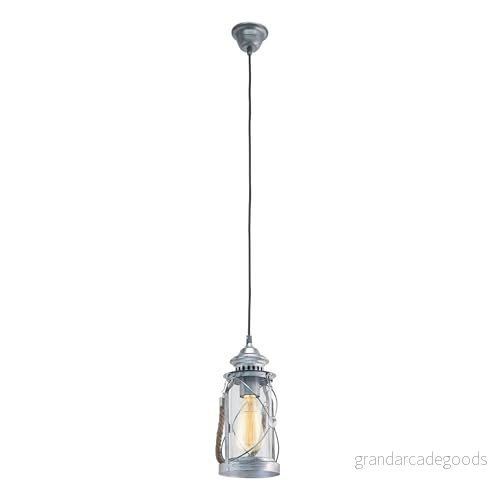EGLO Taklampa Fedor i antikdesign silver 9002759492144