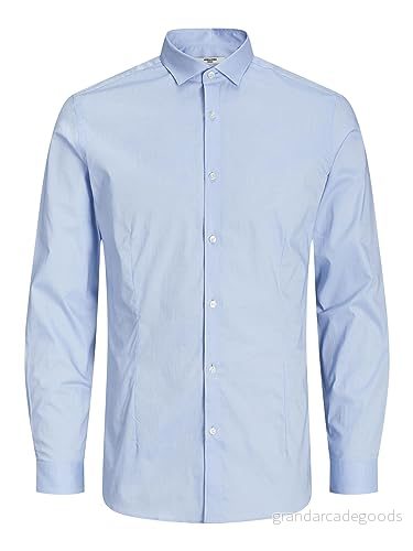 Jack & Jones Jjprparma Skjorta L/S Noos - Kashmirblå - Supersmal 5713444101244