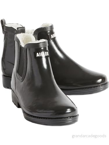 Aigle Carville FUR 2 Vinterstövlar, Storlek: 41, Noir Naturgummi 3246578886739
