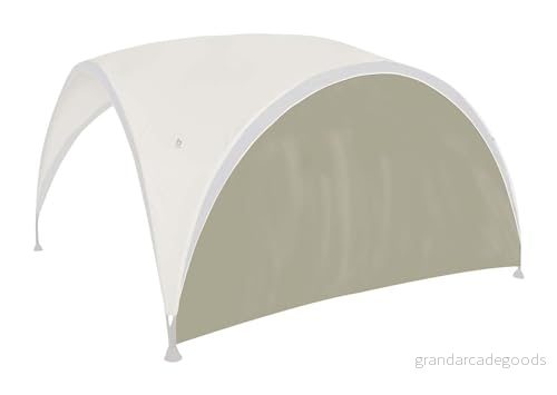 bo garden 4472210 Party Shelter sidovägg med dörr polyester grå 426 x 233 cm 8712013722108