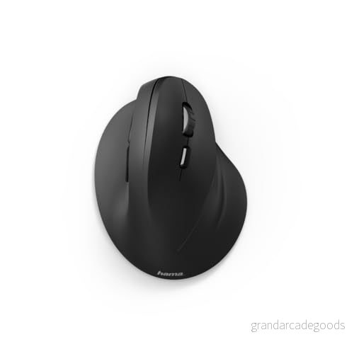 Hama 00182699 Trådlös Ergonomisk Mus, Svart 4047443370396